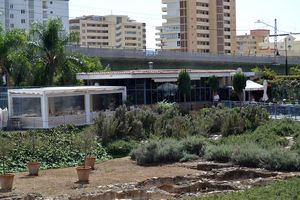 View from the Roman ruins of Fuengirola at Jazzy Bar in Fuengirola