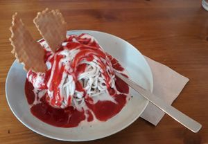 Spaghettieis at art & wEISe in Monheim Am Rhein