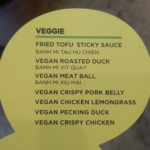 Vegan bases at Mr & Mrs Banhmi in Hawthorn