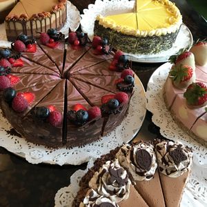 Raw, organic, vegan cakes by the slice at Rawnaissance in Louisville
