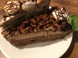 Derby pie - sooooooooo good i love Rawnaissance! at Rawnaissance in Louisville