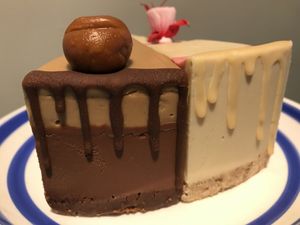 White choc Strawberry and Chocolate peanutbutter at Rawnaissance in Louisville