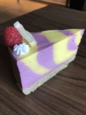 Raspberry & Lemon keto cake raw - Wow awesome again... such a great combination! at Rawnaissance in Louisville