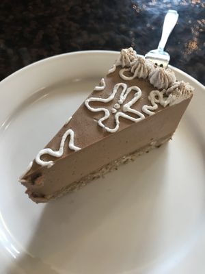 Raw gingerbread cheesecake at Rawnaissance in Louisville