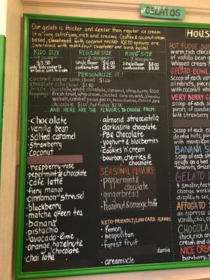 Menu at Rawnaissance in Louisville