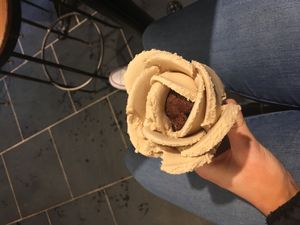 hazelnut & dark chocolate at Gelato Di Natura in Venice