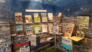 Japanese and a few English materials about veganism, hiking, etc. at Brook's Green Cafe in Tokyo