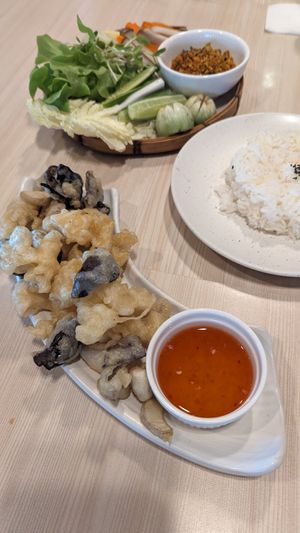 Battered mushrooms at At Home Cafe and Eatery in Bangkok