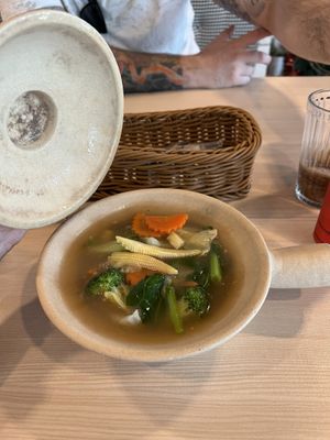 Mushroom rice noodles #Veganuary at At Home Cafe and Eatery in Bangkok