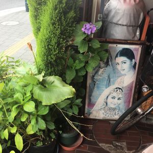 nice lil decor outside at Roopali in Hiroshima