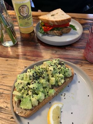Sandwich and avocado  at Kaffee Ingwer in Berlin