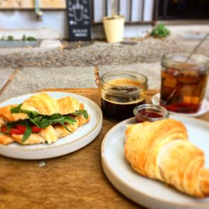 Breakfast croissants  at Kaffee Ingwer in Berlin