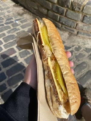 Vegan baguette  at The Mule on Rouge in Berwick Upon Tweed