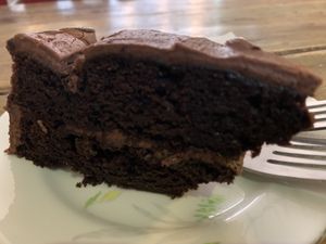 VG Choc cake   at The Mule on Rouge in Berwick Upon Tweed