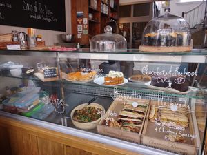 The case of goodies at The Mule on Rouge in Berwick Upon Tweed