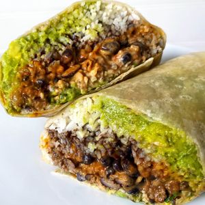 Vegan Beyond Ridiculous Burrito  at Tocaya Modern Mexican in West Hollywood