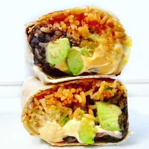 Vegan Avocado Fajita Burrito  at Tocaya Modern Mexican in West Hollywood