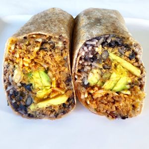Vegan Picadillo Avocado Mexicano Burrito  at Tocaya Modern Mexican in West Hollywood