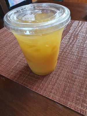 Mango juice at Jewel of India in Seattle