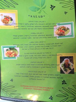 Menu 4/15/2018 at Rice by Mama 2 in Ventura