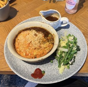 Delicious vegan lentil cottage pie   at The Vine in Wolverhampton