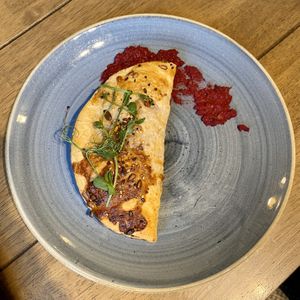 Wild mushroom and beetroot pasty at The Vine in Wolverhampton