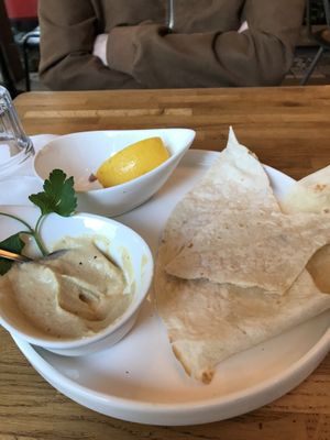 Humous starter!  at Restaurant Vege in Paris