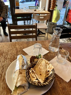 Kofte and hummus   at Restaurant Vege in Paris