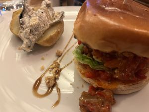 Vege burger looks amazing but no burger and it’s cold!   at Restaurant Vege in Paris