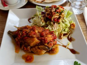 Stuffed Eggplant at Restaurant Vege in Paris
