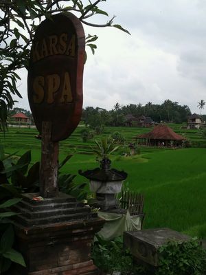sign at Karsa Cafe in Tegallalang