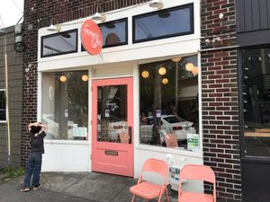 Cute store front  at Frankie & Jo's - Ballard in Seattle