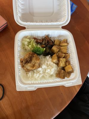 Tofu teriyaki  at Minako Organic-ish in San Mateo