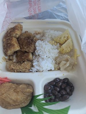 Tofu katsu. Unfortunately I forgot to take a picture of the kara age tofu at Minako Organic-ish in San Mateo