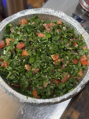 tabbouleh   at Basha's Lebanese Grill in Binghamton