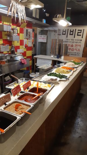 Bibimbap buffet at Bibiri 2 - 비비리2 in Seoul