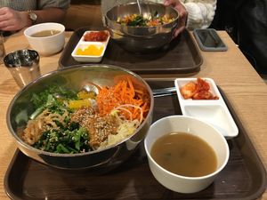 Tasty! But take care with the spicy sauce! at Bibiri 2 - 비비리2 in Seoul