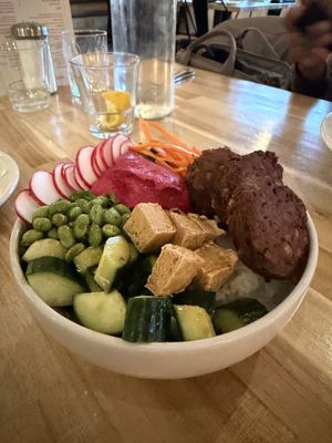 Bistro Bowl from sister restaurant across the street (Ptarmigan)  at Tundra Inn in Churchill