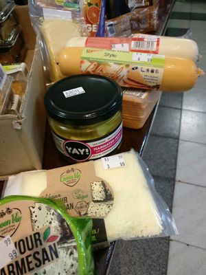 cheese at Sibling Vegan Grocer & Liquor in Altona
