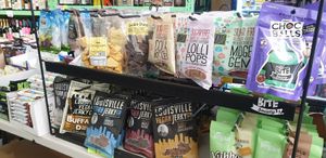 Honeycomb and other sweets at Sibling Vegan Grocer & Liquor in Altona