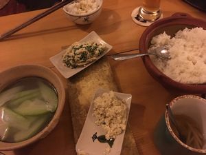 Homemade tofu and boiled susu at The Hill Station in Sapa