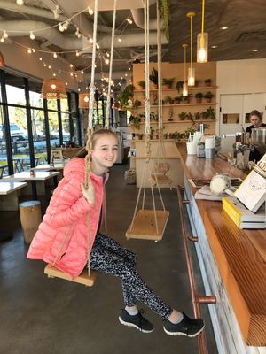 Great food, fun swings  at Buddha-Full - Northwoods Village in North Vancouver