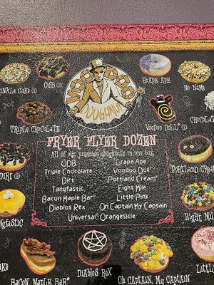 Menu p2  at Universal Studios - Voodoo Doughnut in Orlando