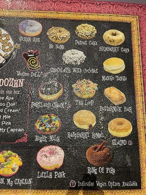 Menu p3  at Universal Studios - Voodoo Doughnut in Orlando