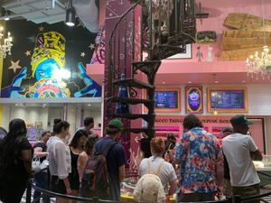 Interior at Universal Studios - Voodoo Doughnut in Orlando