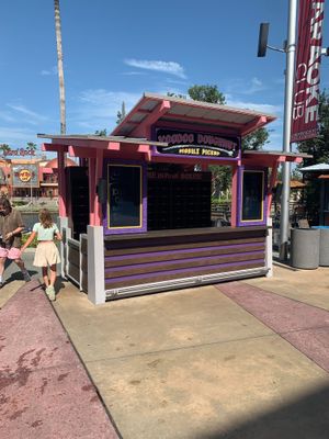 Pick-up order Stand (across from the main store) at Universal Studios - Voodoo Doughnut in Orlando