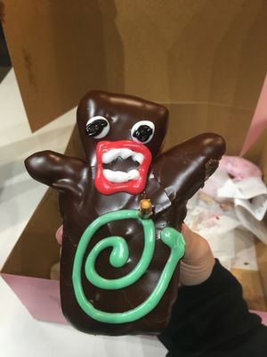 Vegan Voodoo Doll!  at Universal Studios - Voodoo Doughnut in Orlando
