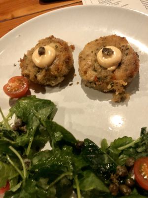 Hearts of palm cakes  at Bagby Beer Company in Oceanside