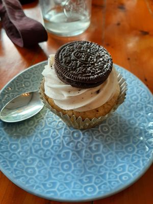 The cookies cupcake at VegOut on Charles in Launceston
