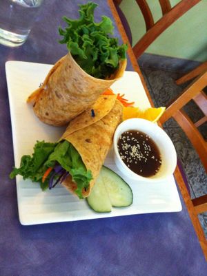 Rainbow wrap! at Sweet Lemon Vegan Bistro in Portland